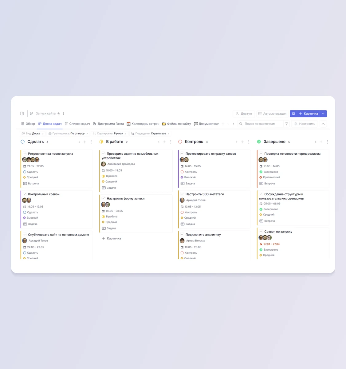 Проведите аудит того, что работает сейчас