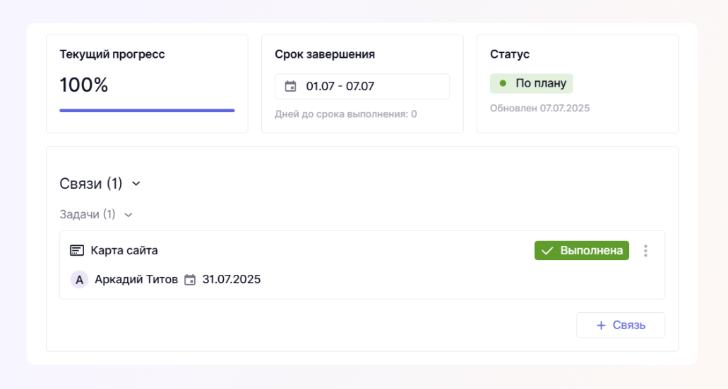 Ослеживание прогресса